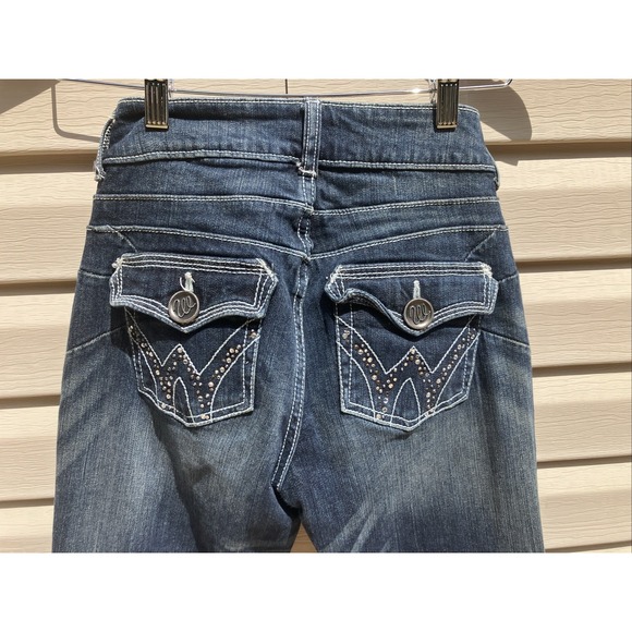 Vintage Wrangler Western Bootcut Blue Denim Jeans Women Size 3X34 Rodeo Cowgirl - Picture 1 of 9